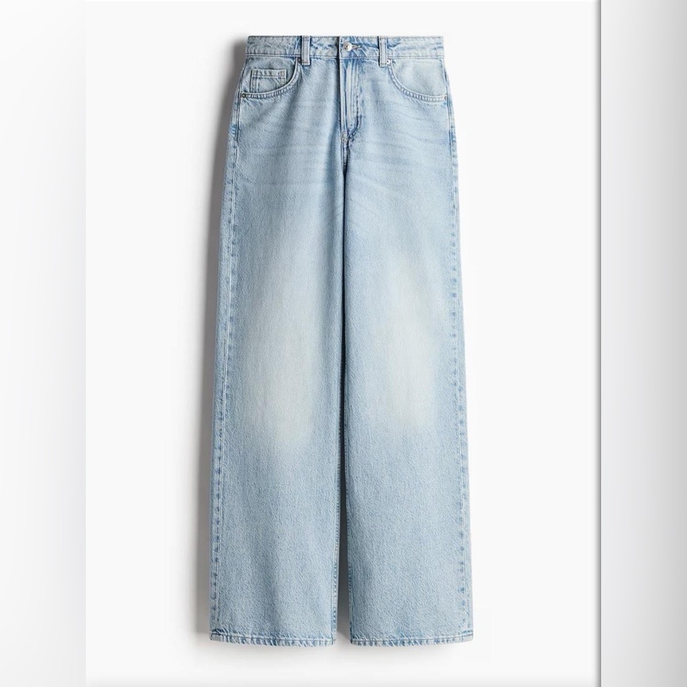 H&M Light Blue Wide Leg Jeans